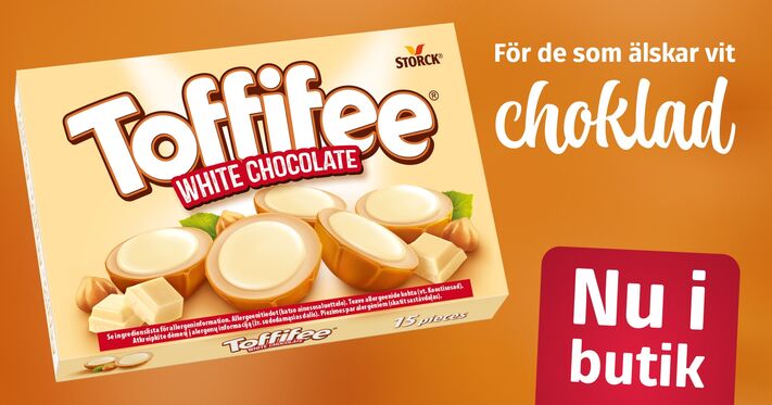 Toffifee White Chocolate: Finns nu!