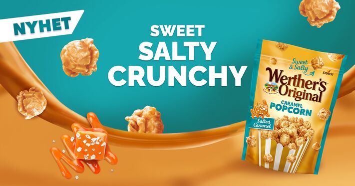 Sött, salt och oslagbart: Upptäck den nya Werther's Original Popcorn Salted Caramel!