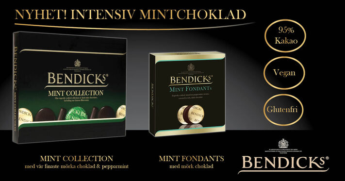 Nyhet! Bendicks Mint Collection & Mint Fondants