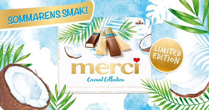 Sommarens smak är tillbaka! - merci Coconut- Limited Edition
